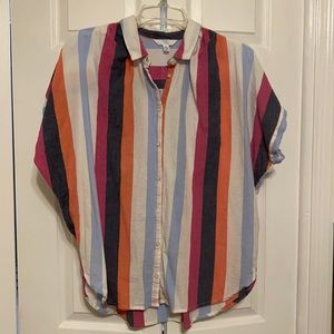 Time and True Women’s henley button-down top